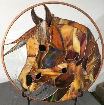 Glass Horse Plate